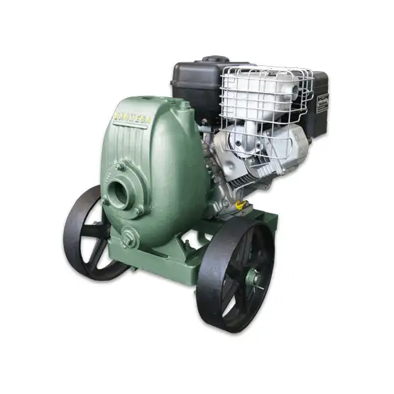 Vista derecha de la bomba autocebante modelo 12M con motor de gasolina de Barmesa Pumps