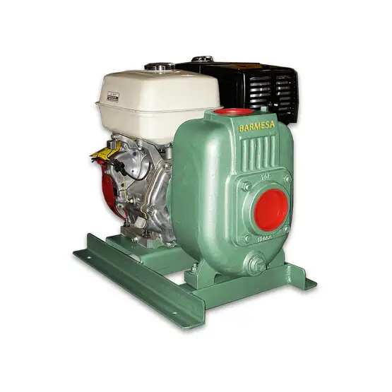 Bomba autocebante modelos 18M y 22M con motor de gasolina de Barmesa Pumps