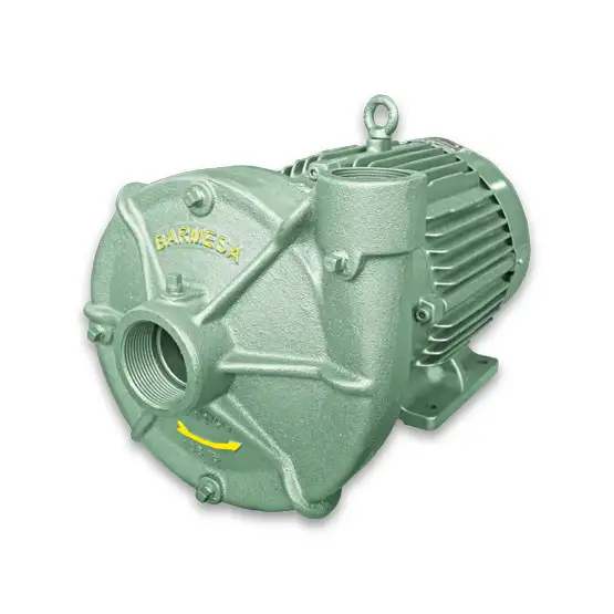 Vista derecha de la bomba centrífuga de alta presión modelo IA2-10-2 de Barmesa Pumps